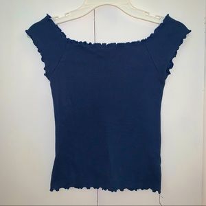 Off-the-shoulder ruffle top